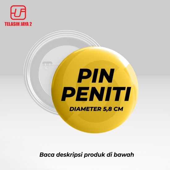 Pin peniti diameter 5,8 cm